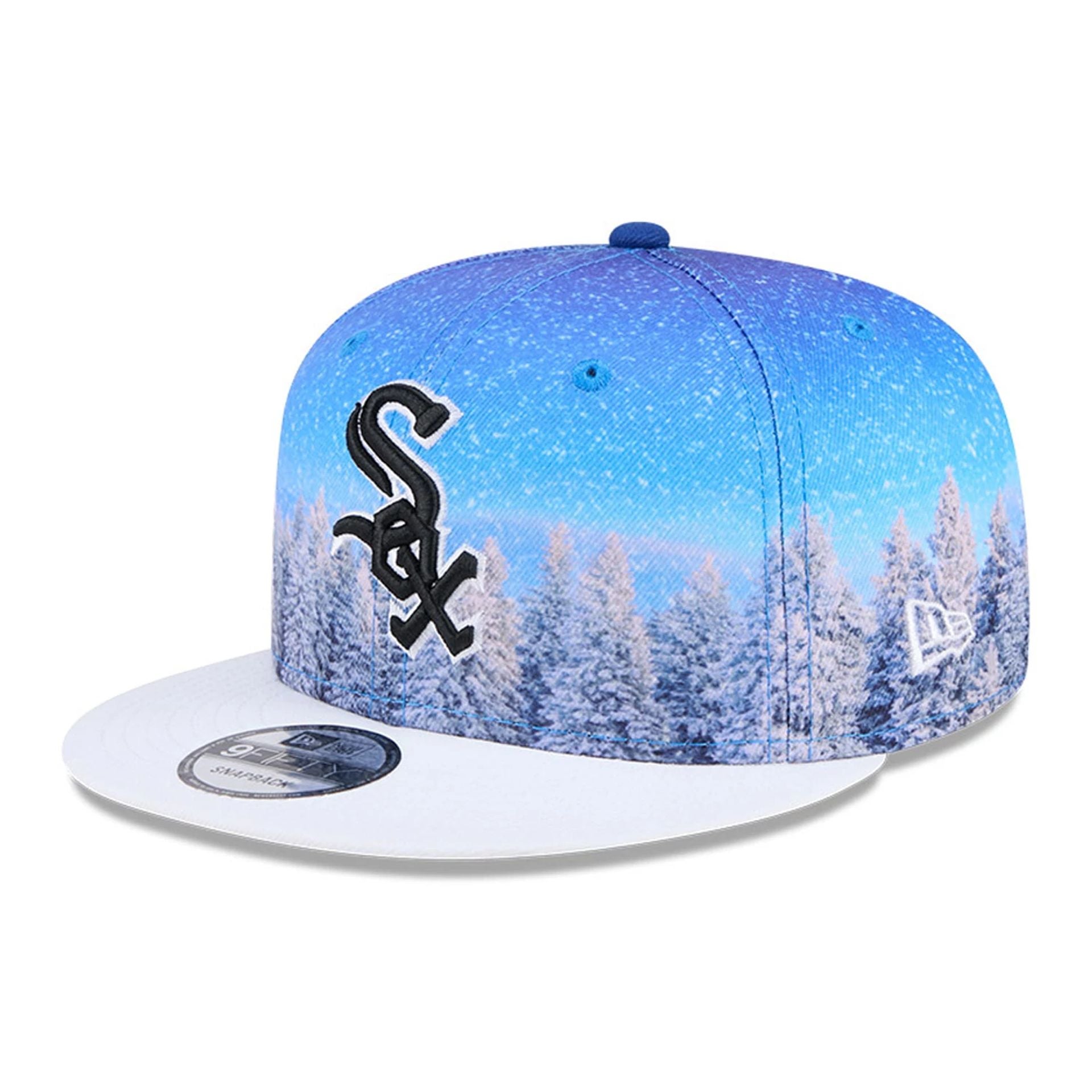 This is a Chicago White Sox Winter Photoreal Blue 9FIFTY Snapback Cap 1