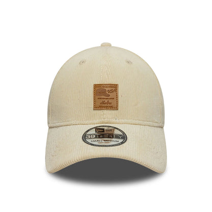 This is a New Era Cord Patch Cream 39THIRTY Stretch-Fit Cap 2