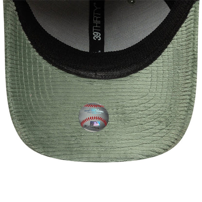 This is a LA Dodgers MLB Cord Pastel Green 39THIRTY Stretch Fit Cap 4