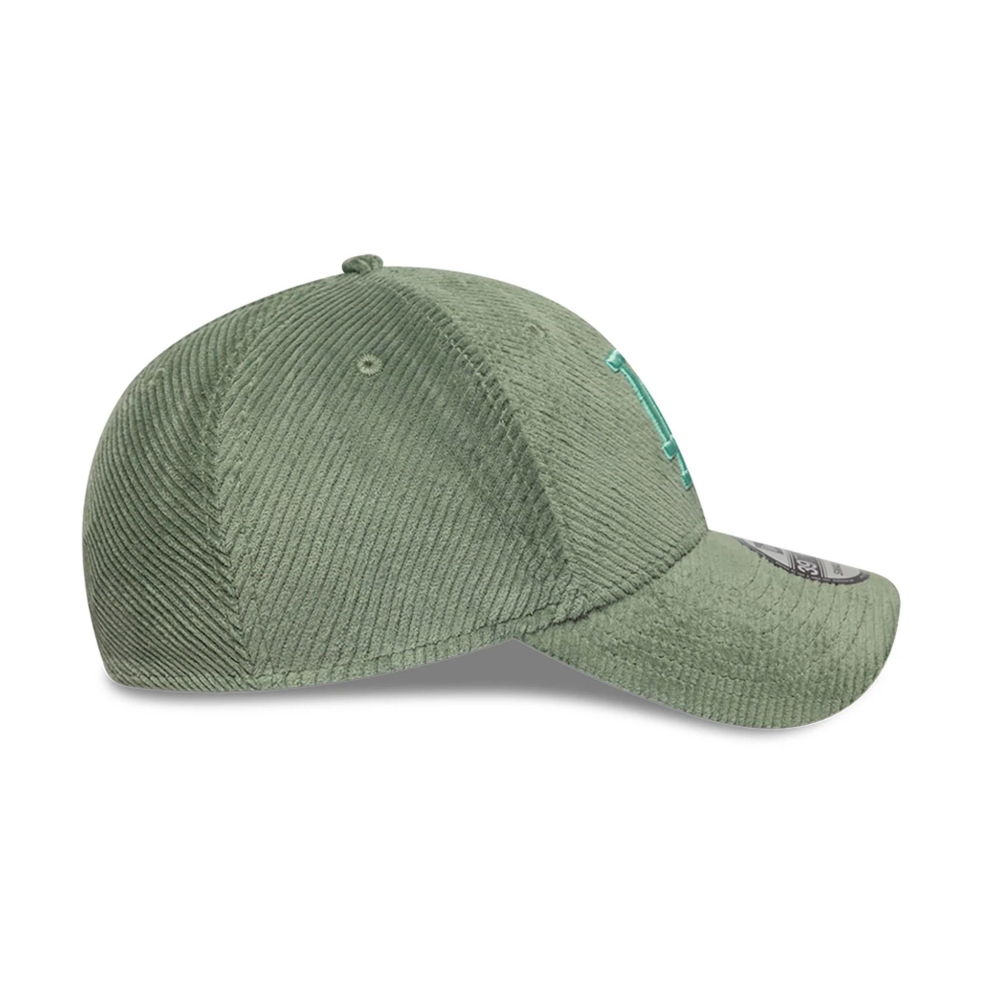 This is a LA Dodgers MLB Cord Pastel Green 39THIRTY Stretch Fit Cap 5