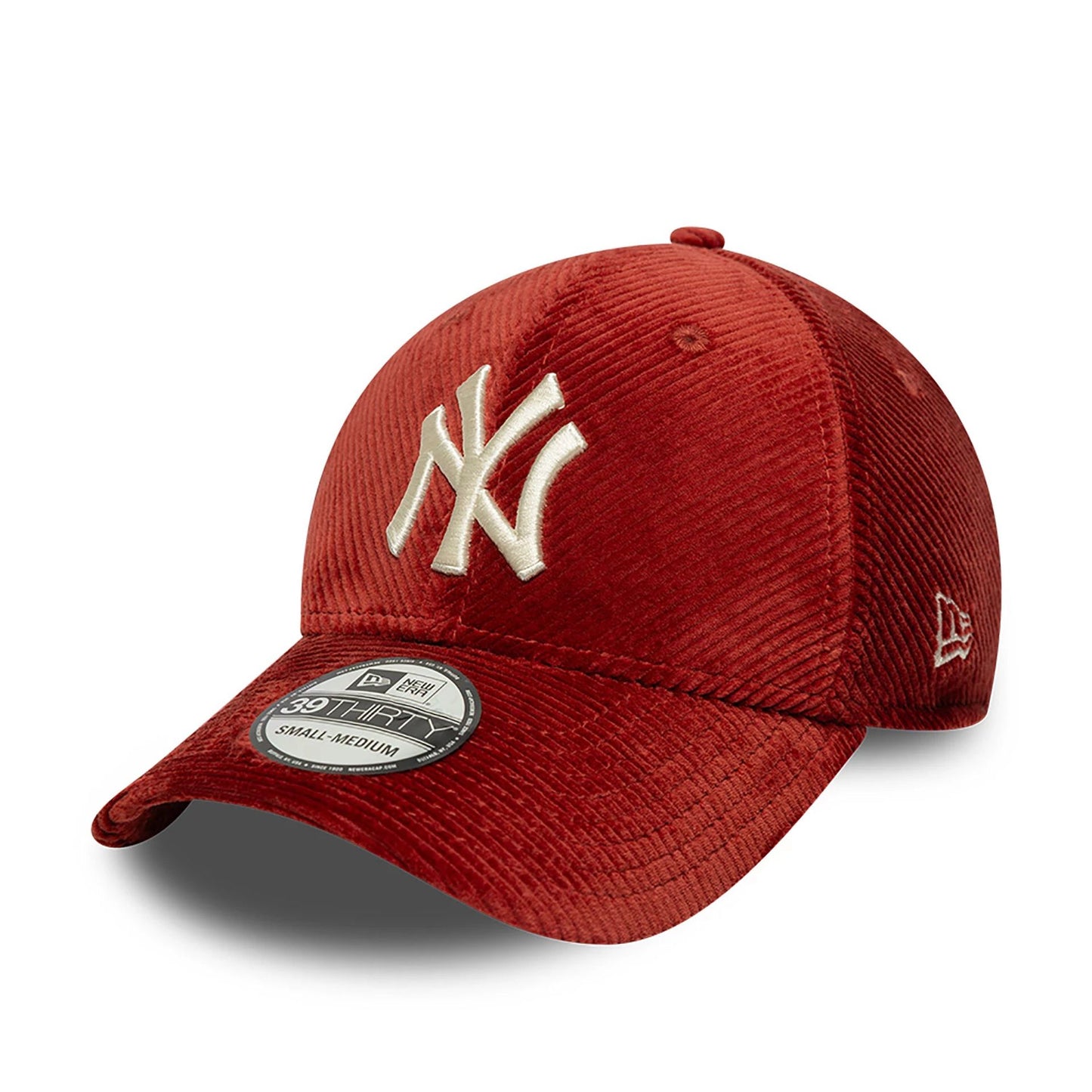 This is a New York Yankees MLB Cord Dark Red 39THIRTY Stretch Fit Cap 1