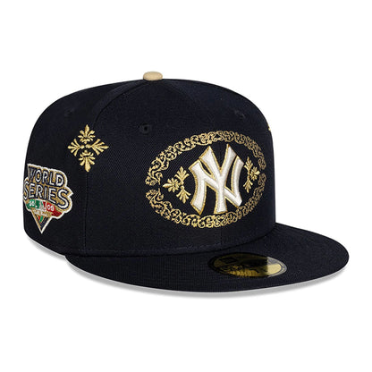 This is a New York Yankees Charro Navy 59FIFTY Fitted Cap 1