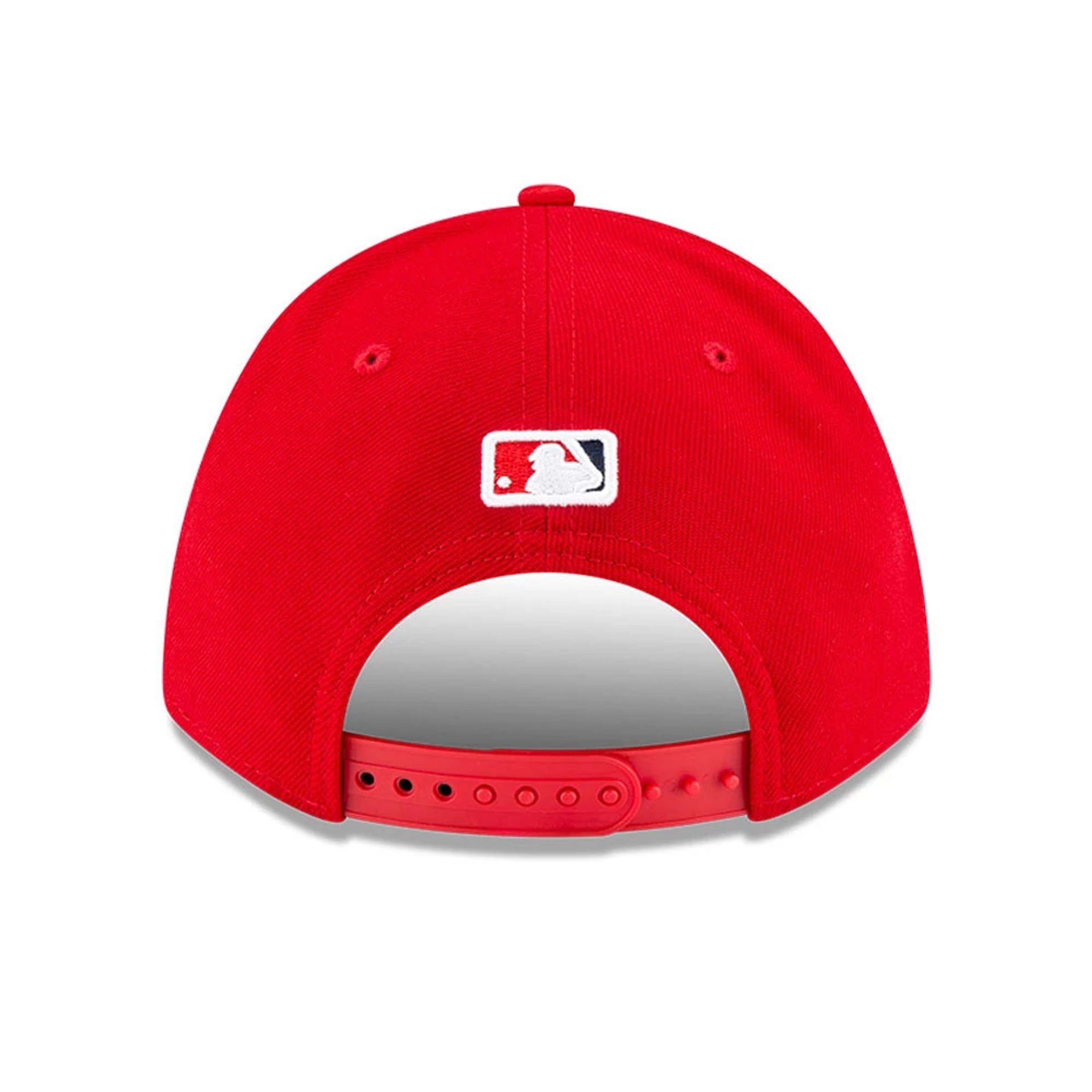 This is a LA Angels MLB Player Replica Red 9FORTY M-Crown Adjustable Cap 4