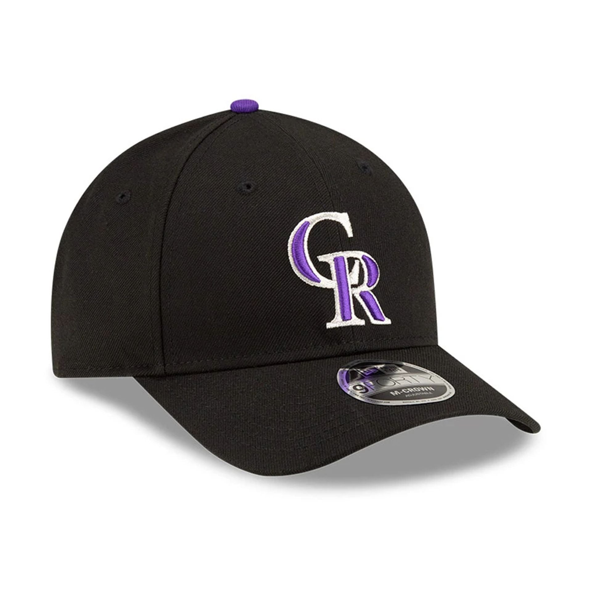 This is a Colorado Rockies MLB Player Replica Black 9FORTY M-Crown Adjustable Cap 3