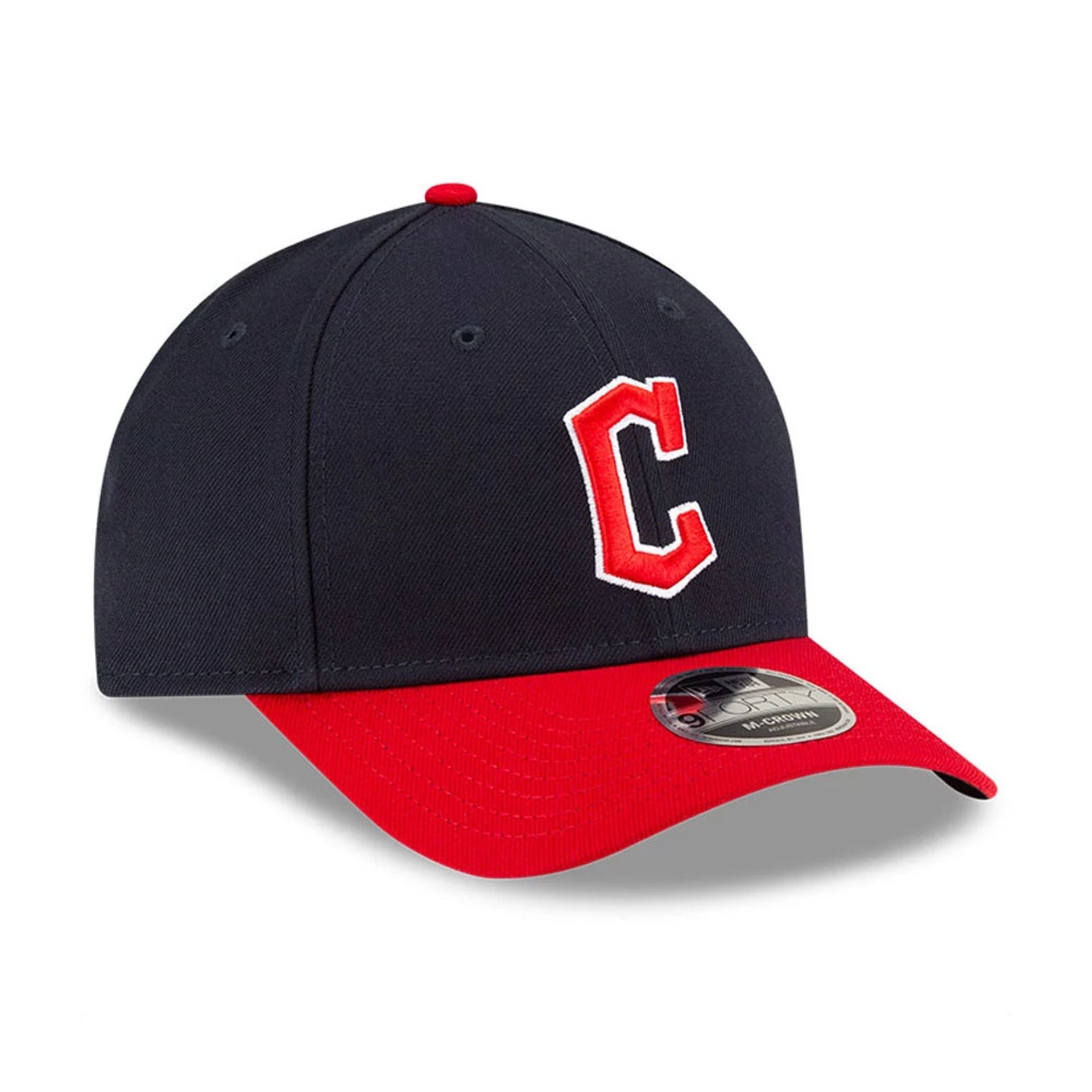 This is a Cleveland Guardians MLB Player Replica Navy 9FORTY M-Crown Adjustable Cap 3