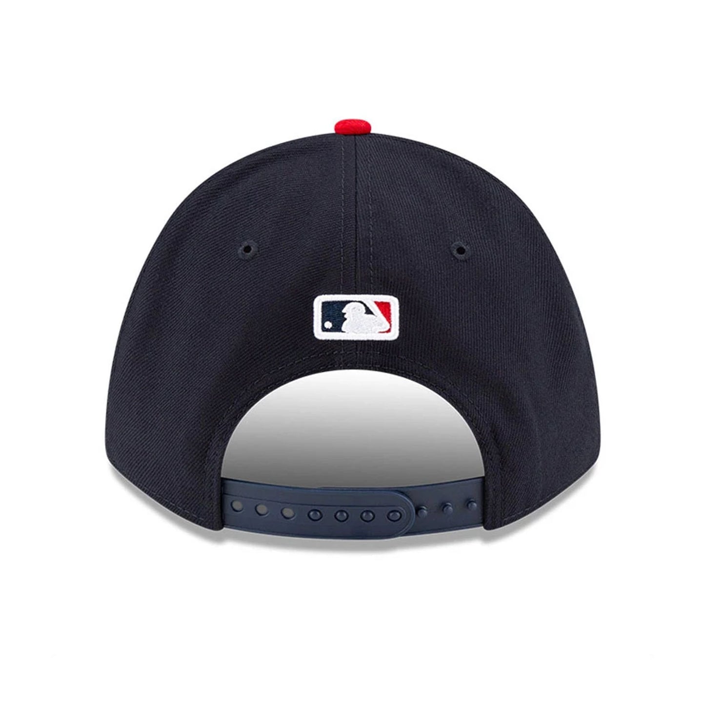 This is a Cleveland Guardians MLB Player Replica Navy 9FORTY M-Crown Adjustable Cap 4