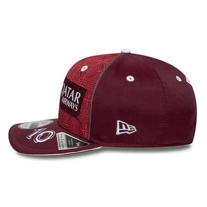 This is a Alpine Racing x Qatar Pierre Gasly Dark Red 9FIFTY Snapback Cap 7