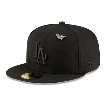 This is a LA Dodgers Paper Planes x MLB Black 59FIFTY Fitted Cap 1