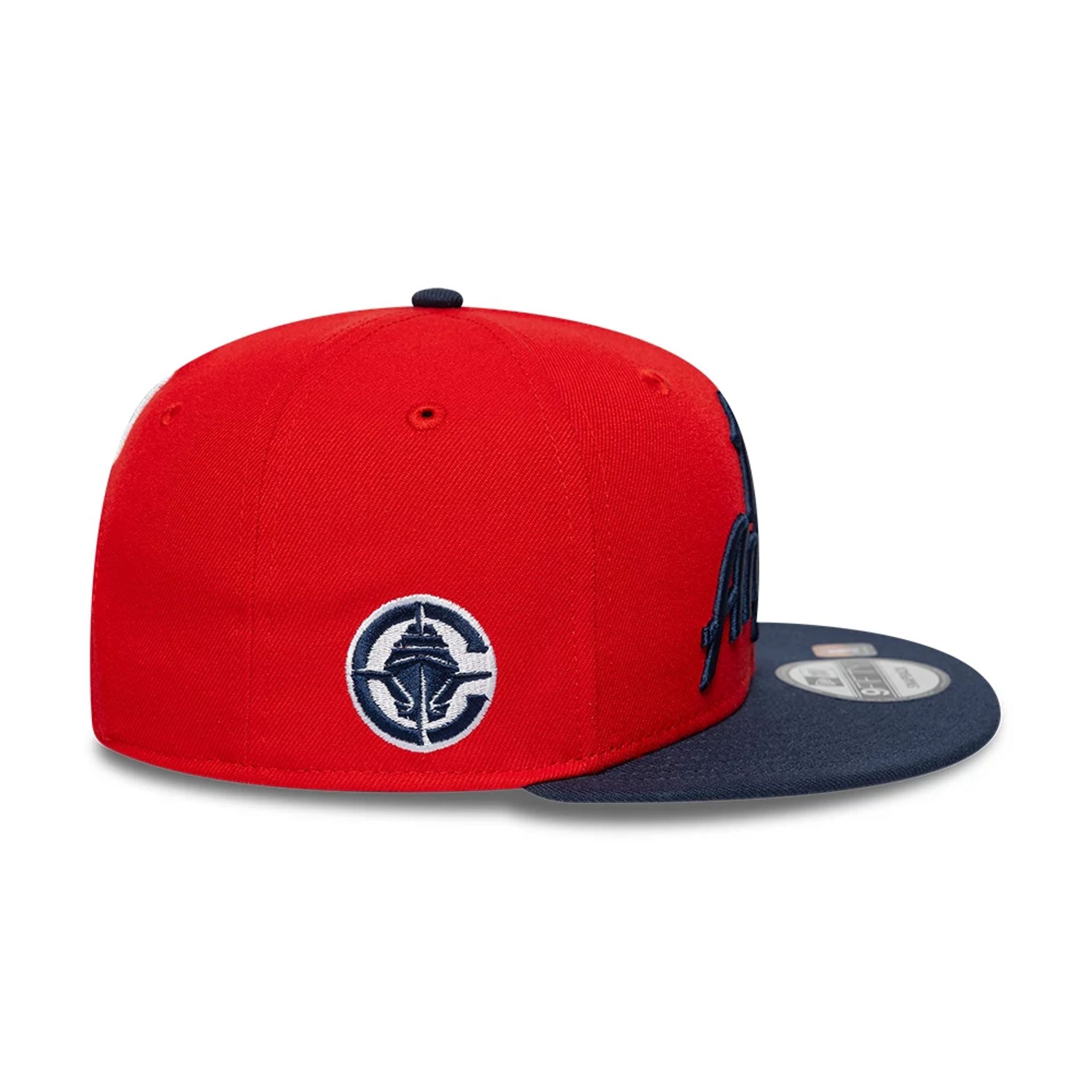 This is a LA Clippers NBA Statement Red 9FIFTY Snapback Adjustable Cap 6