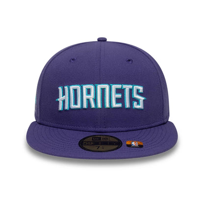 This is a Charlotte Hornets NBA Statement Purple 59FIFTY Fitted Cap 3