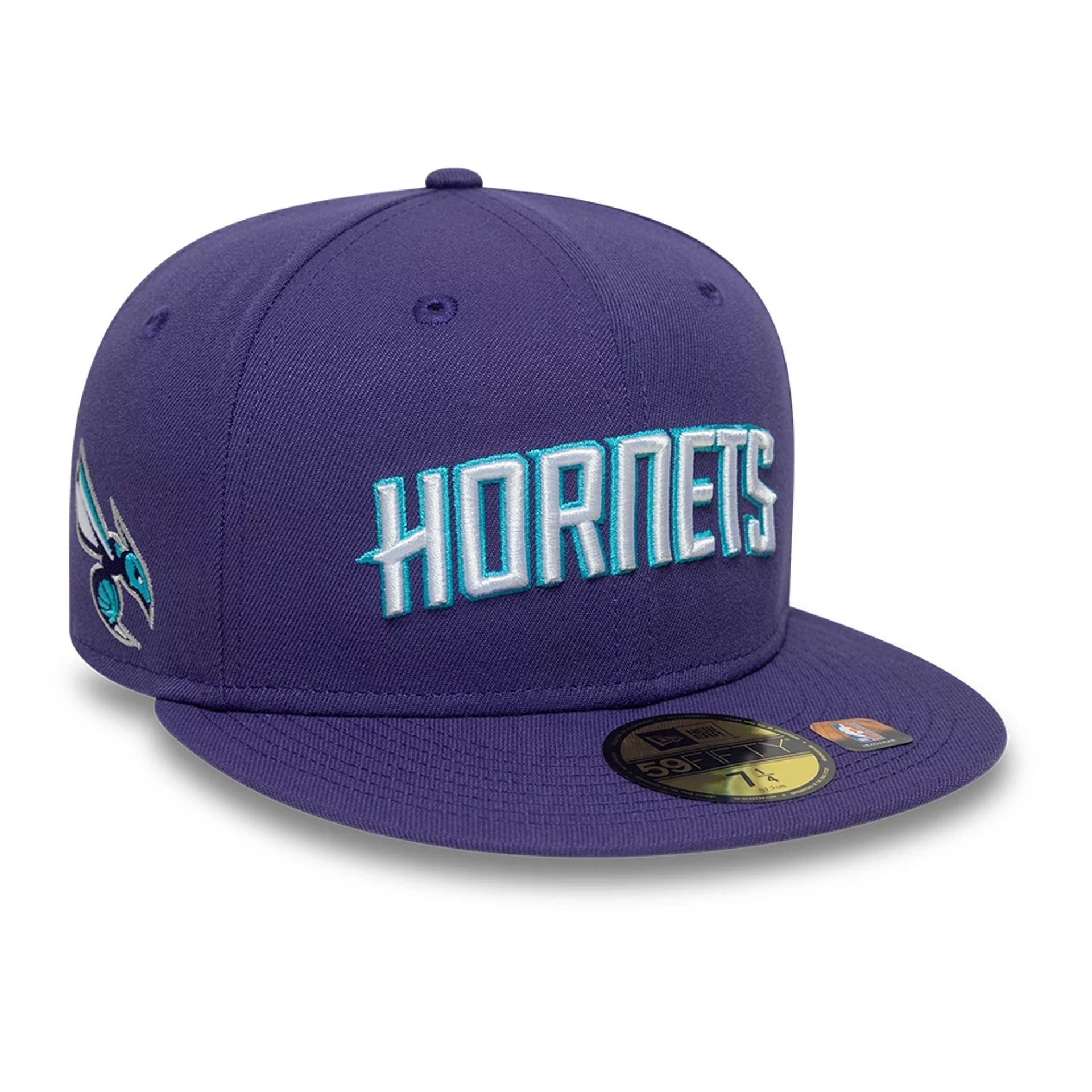 This is a Charlotte Hornets NBA Statement Purple 59FIFTY Fitted Cap 1