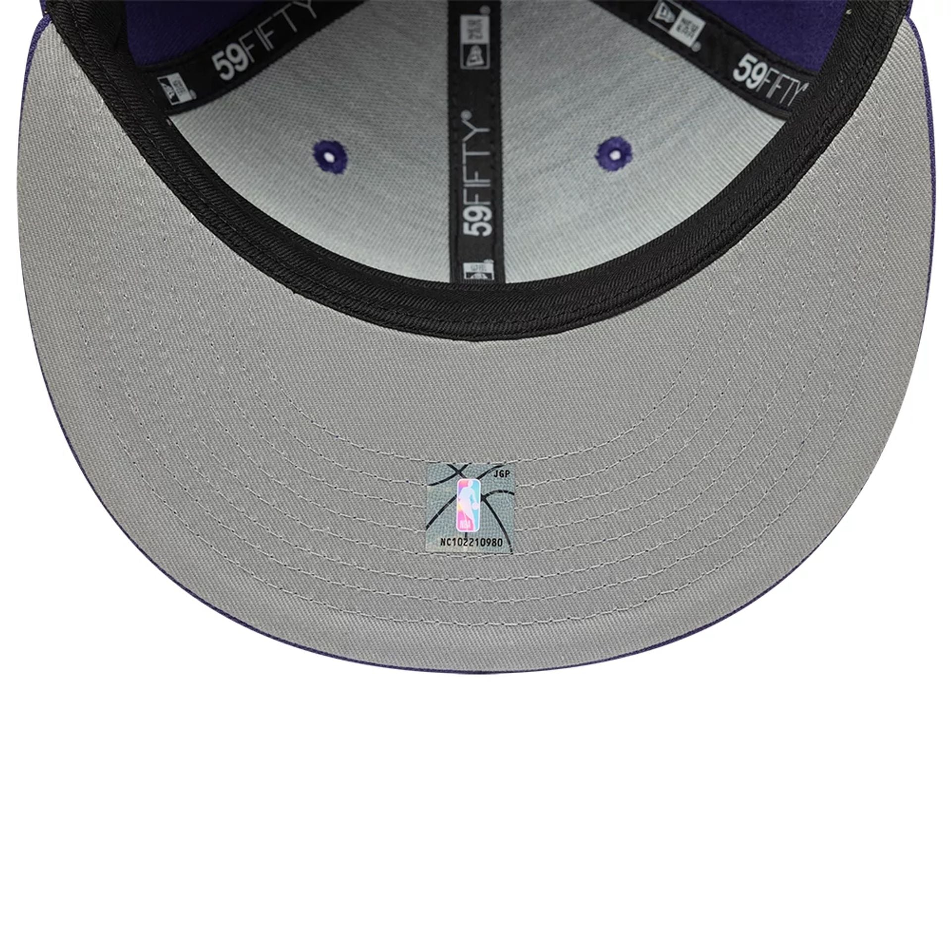 This is a Charlotte Hornets NBA Statement Purple 59FIFTY Fitted Cap 2