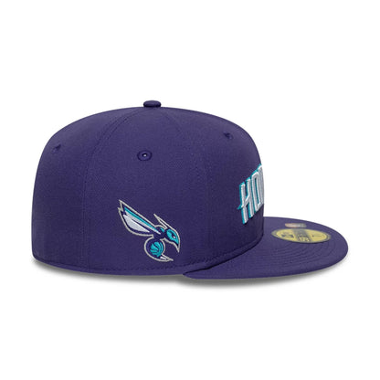 This is a Charlotte Hornets NBA Statement Purple 59FIFTY Fitted Cap 6