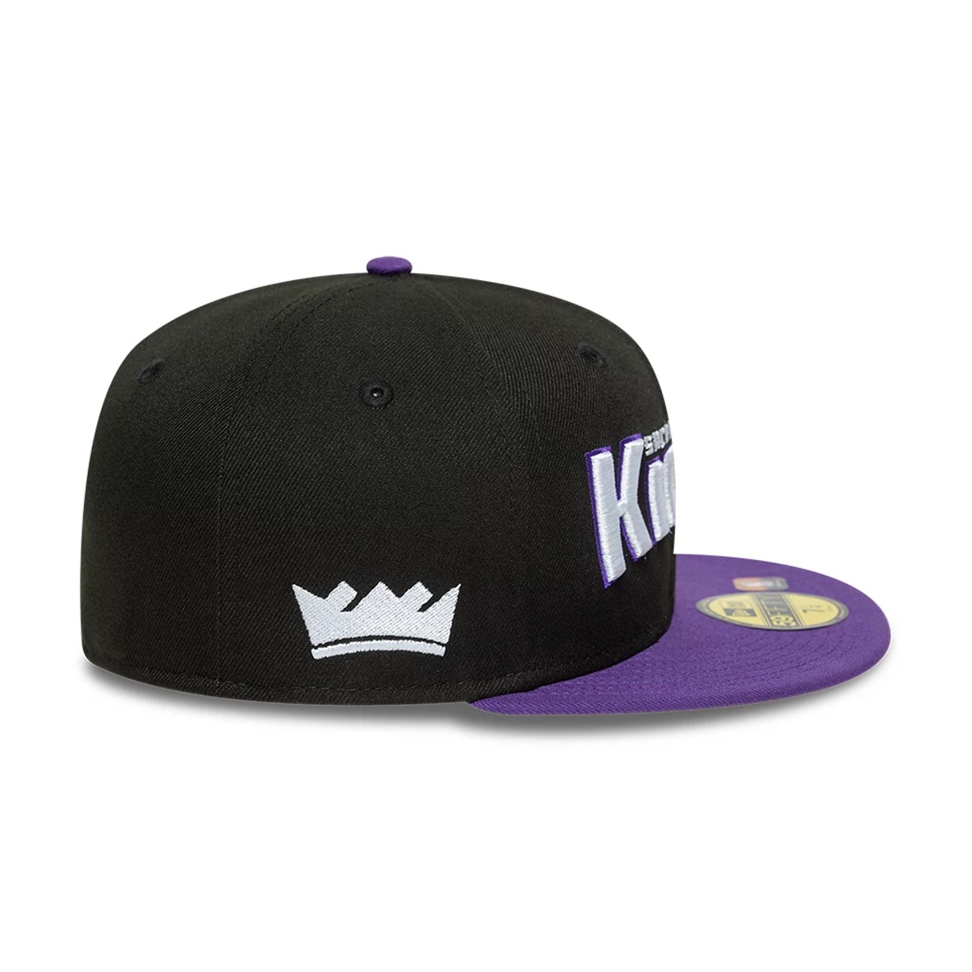 This is a Sacramento Kings NBA Statement Black 59FIFTY Fitted Cap 6