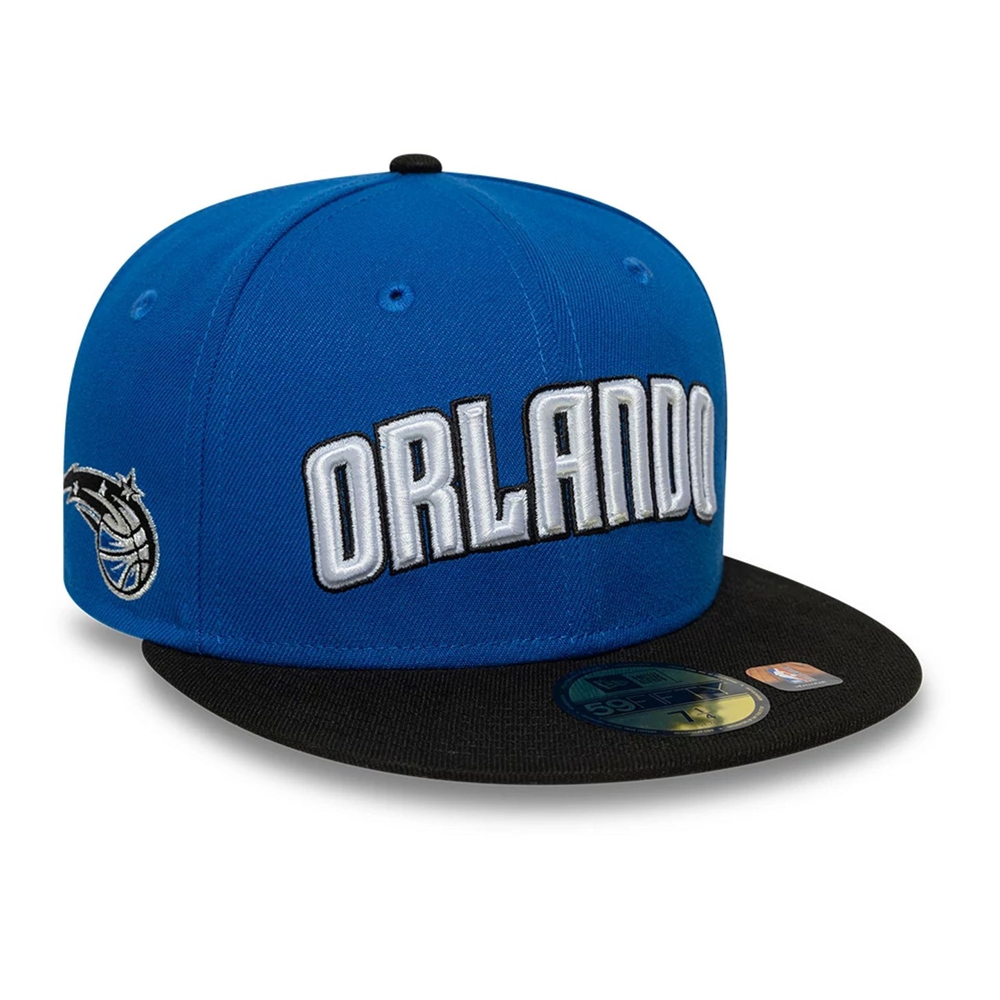 This is a Orlando Magic NBA Statement Blue 59FIFTY Fitted Cap 1