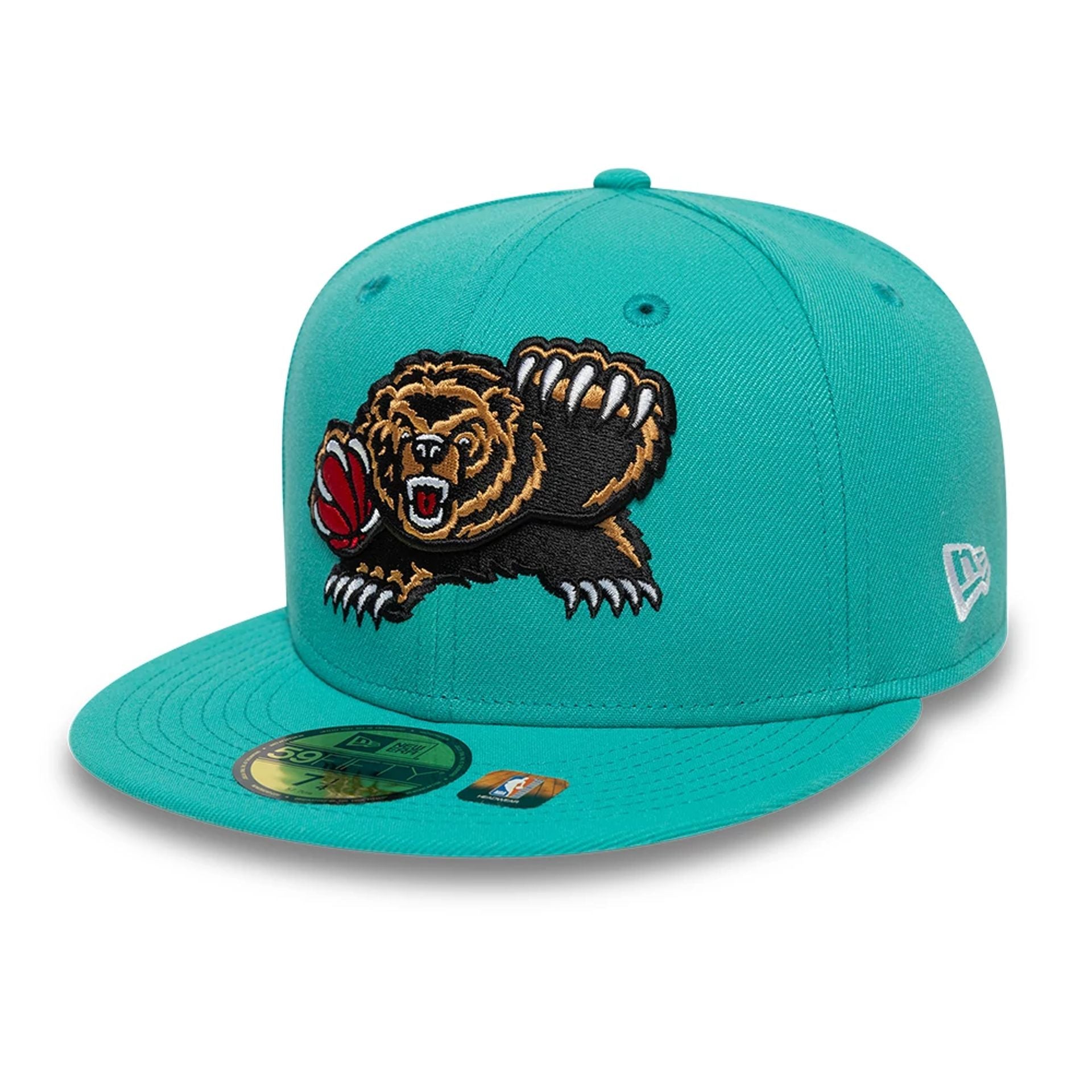 This is a Memphis Grizzlies NBA Classic Pastel Blue 59FIFTY Fitted Cap 4