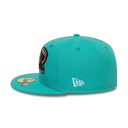 This is a Memphis Grizzlies NBA Classic Pastel Blue 59FIFTY Fitted Cap 6