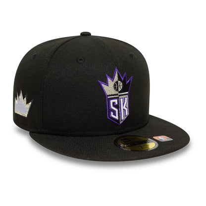 This is a Sacramento Kings NBA Classic Black 59FIFTY Fitted Cap 1