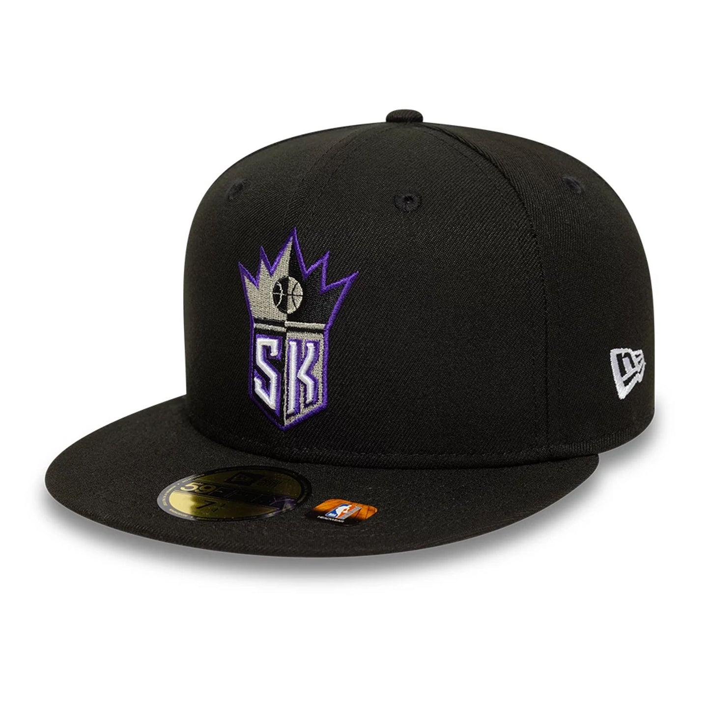 This is a Sacramento Kings NBA Classic Black 59FIFTY Fitted Cap 4