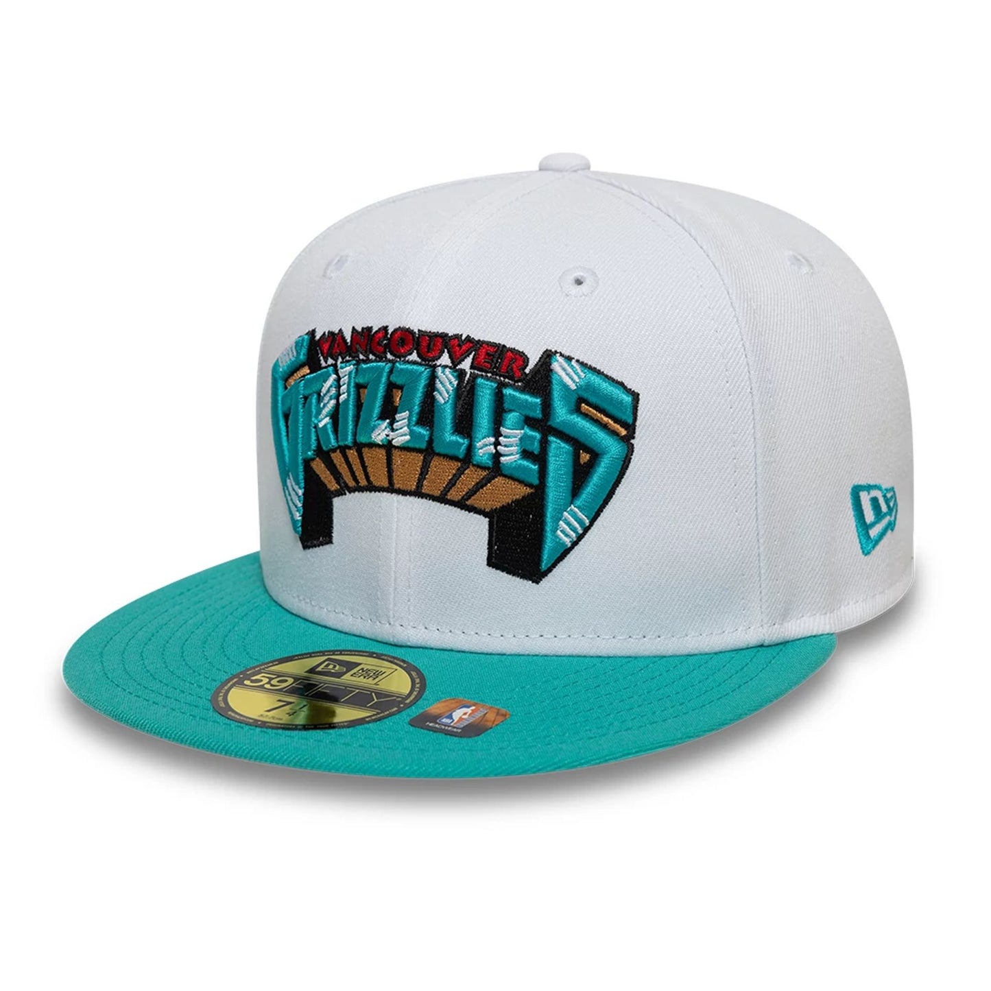 This is a Memphis Grizzlies NBA Classic White 59FIFTY Fitted Cap 4