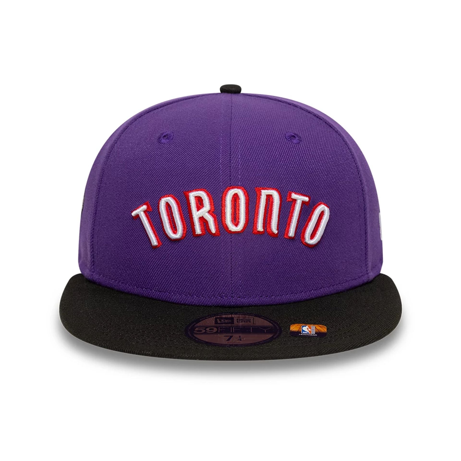 This is a Toronto Raptors NBA Classic Purple 59FIFTY Fitted Cap 3