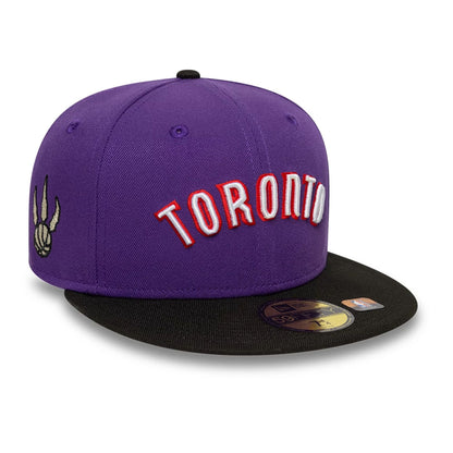 This is a Toronto Raptors NBA Classic Purple 59FIFTY Fitted Cap 1