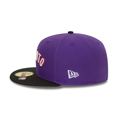 This is a Toronto Raptors NBA Classic Purple 59FIFTY Fitted Cap 7