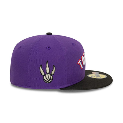 This is a Toronto Raptors NBA Classic Purple 59FIFTY Fitted Cap 5