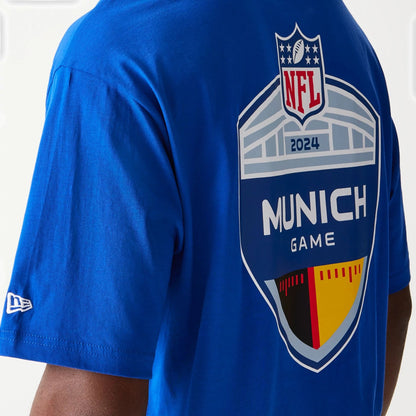 The Male model is wearing New York Giants NFL Games Collegiate Blue Oversized T-Shirt 5