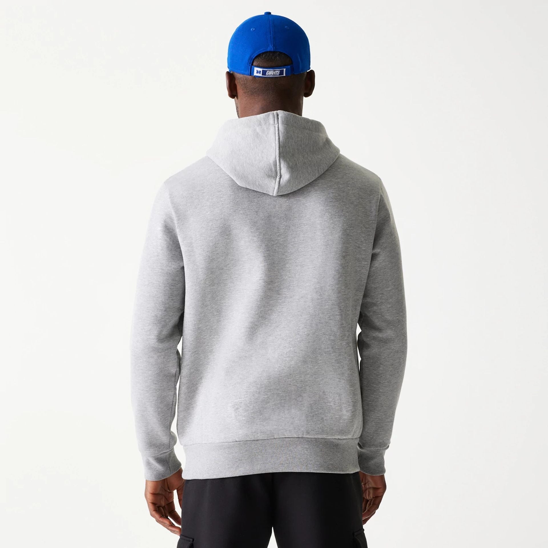 The Male model is wearing New York Giants NFL Games Slogan Grey Pullover Hoodie 7