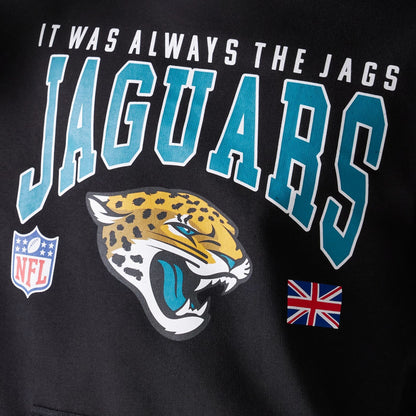 The Male model is wearing Jacksonville Jaguars NFL Games Slogan Black Pullover Hoodie 5