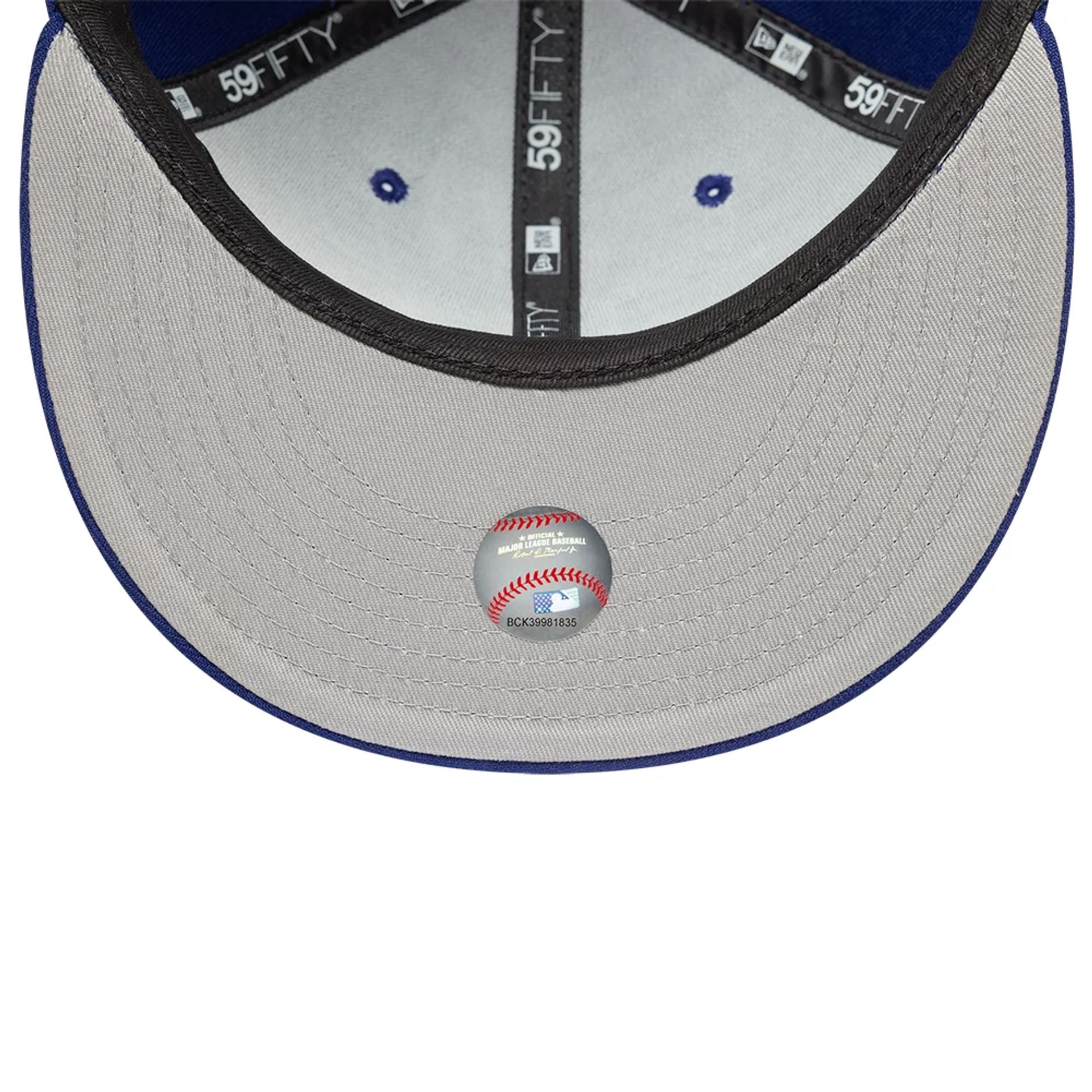 This is a LA Dodgers Compound X MLB Dark Blue 59FIFTY Fitted Cap 2