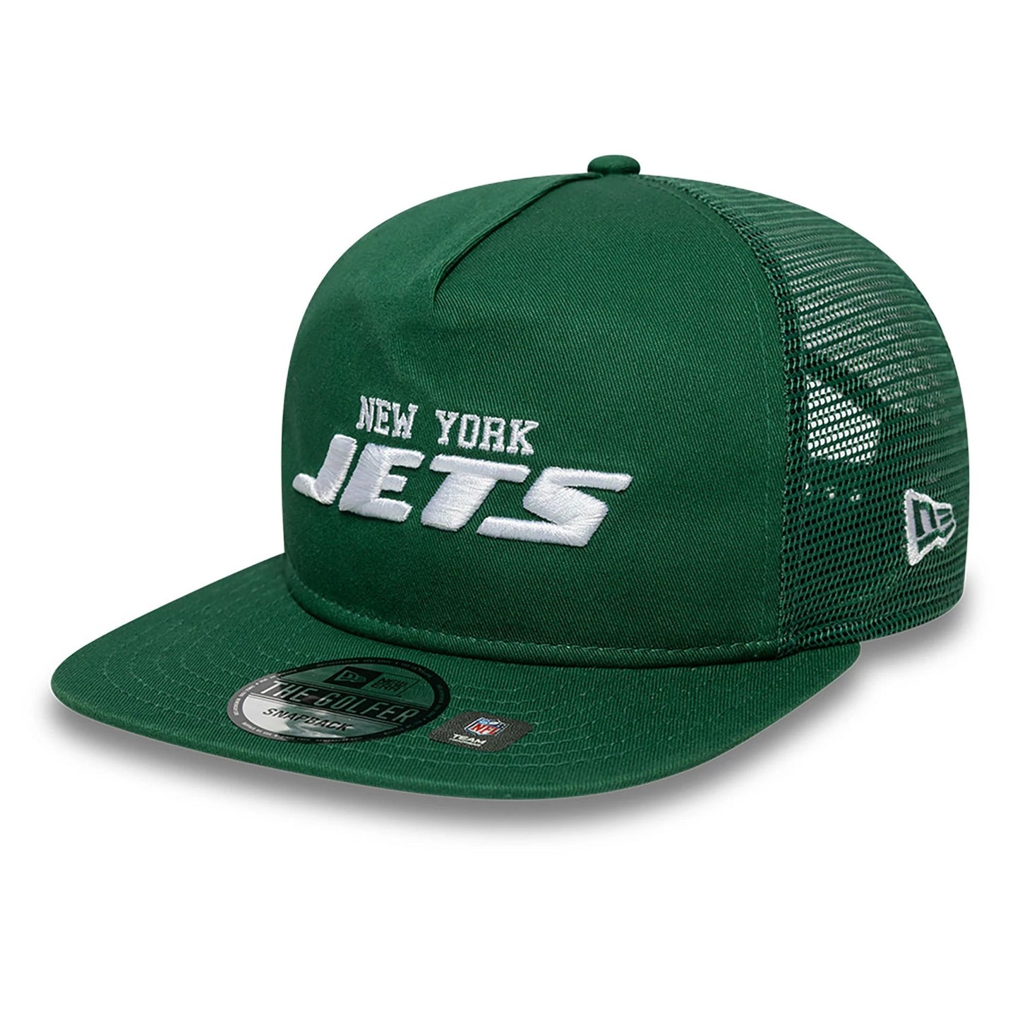 This is a New York Jets NFL International Series Games 2024 Dark Green Golfer Adjustable Cap 3