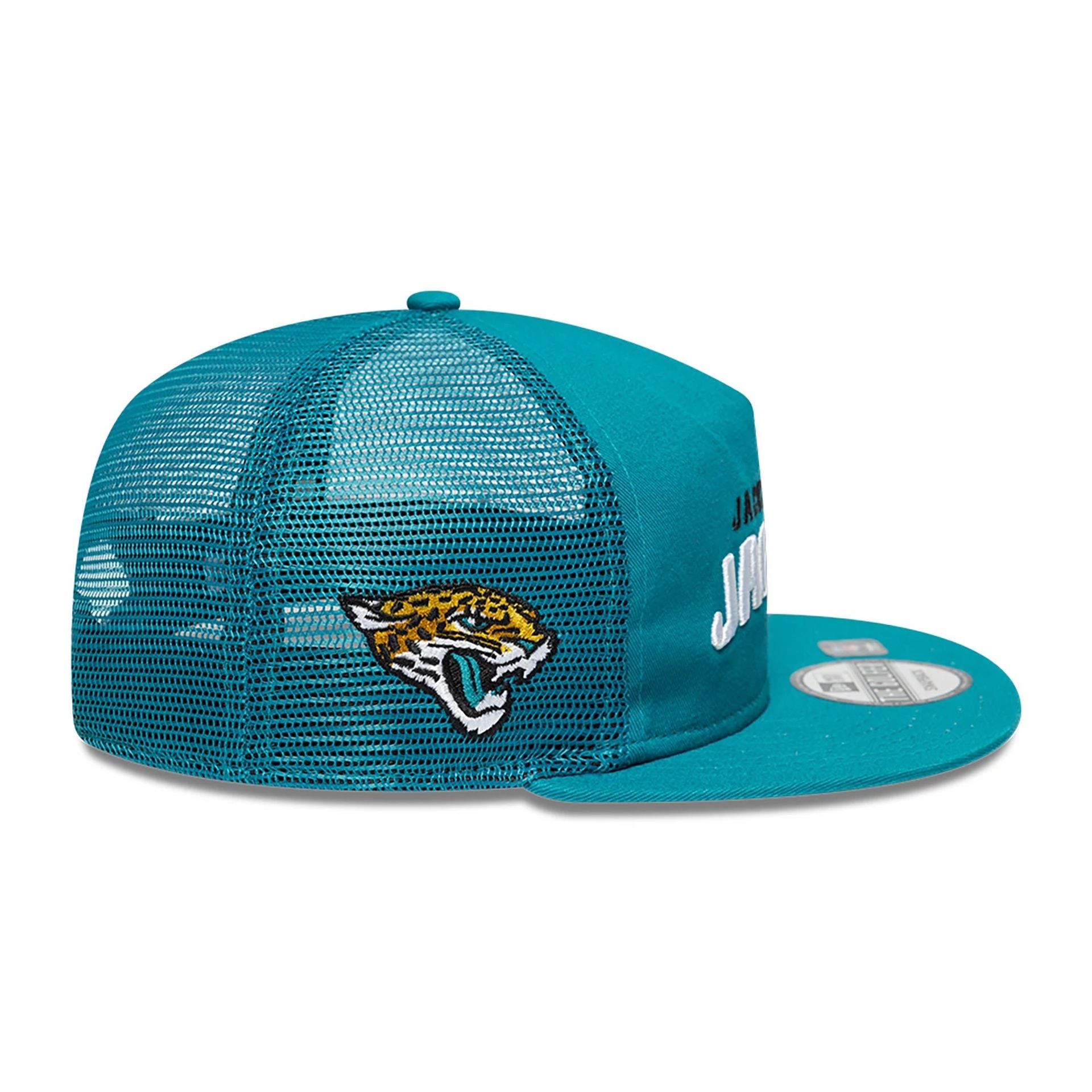 This is a Jacksonville Jaguars NFL International Series Games 2024 Turquoise Golfer Adjustable Cap 6