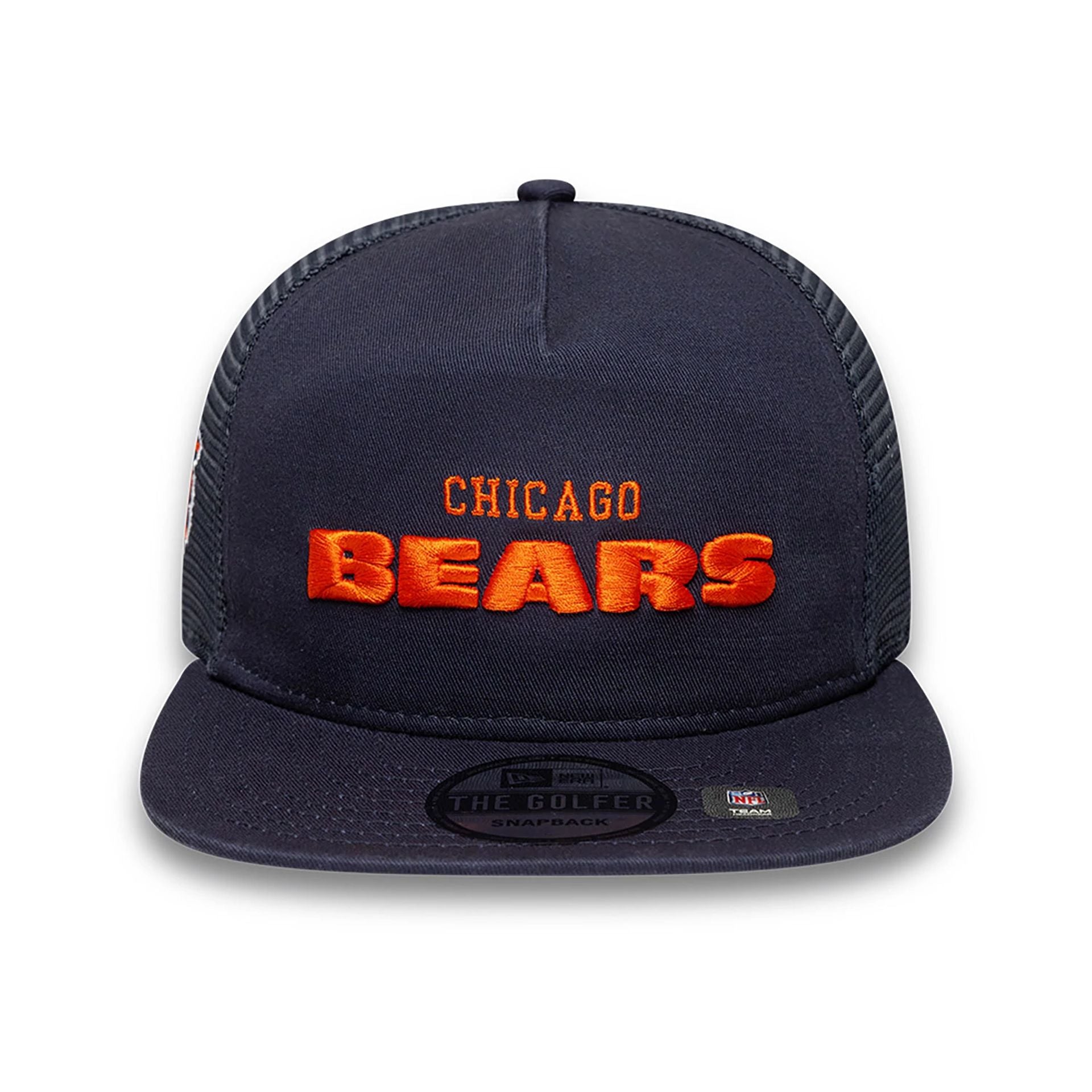 This is a Chicago Bears NFL International Series Games 2024 Navy Golfer Adjustable Cap 2