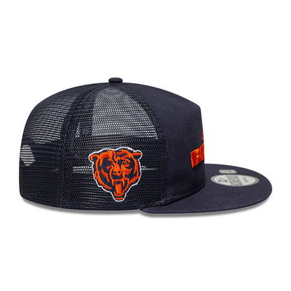 This is a Chicago Bears NFL International Series Games 2024 Navy Golfer Adjustable Cap 6