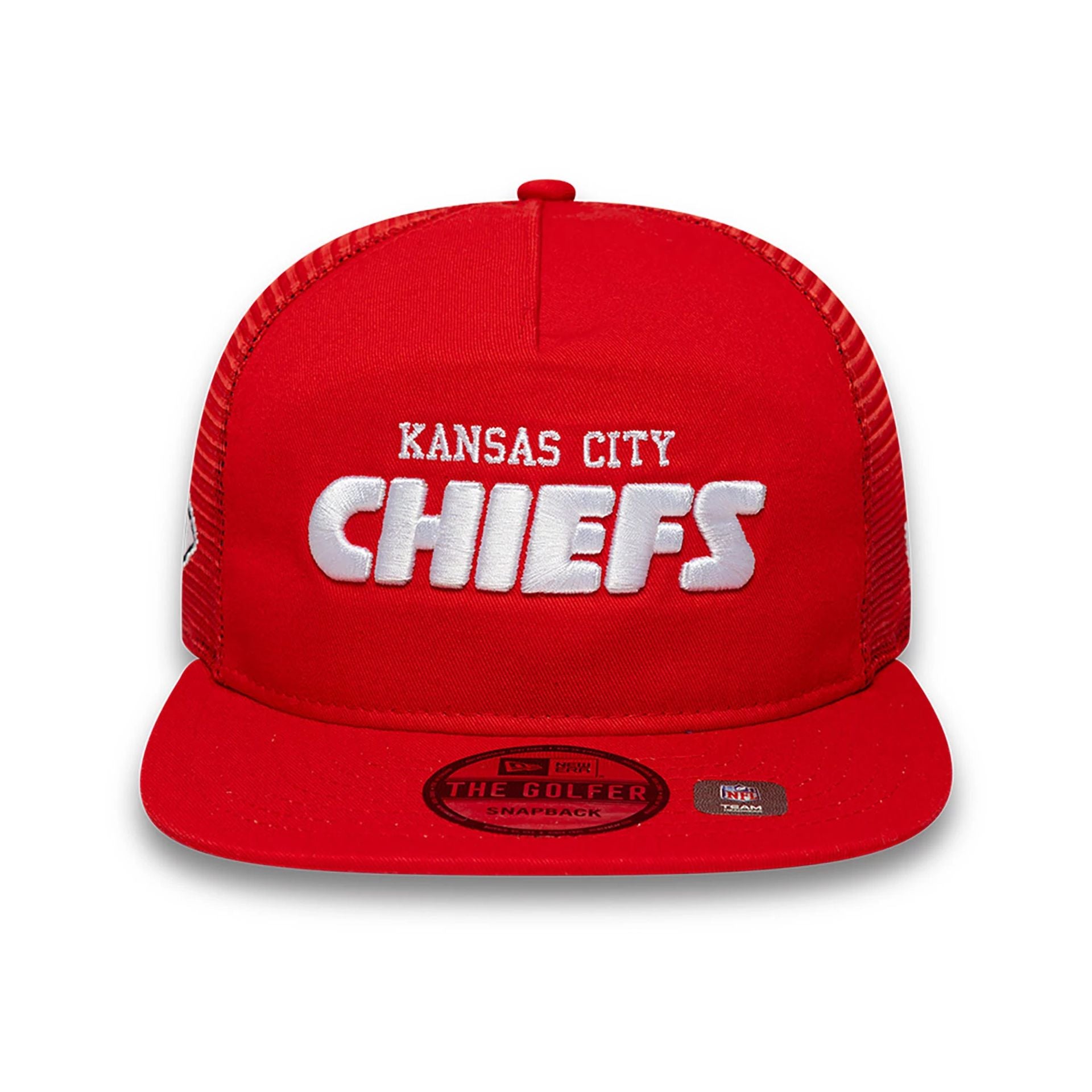 This is a Kansas City Chiefs NFL International Series Games 2024 Red Golfer Adjustable Cap 2