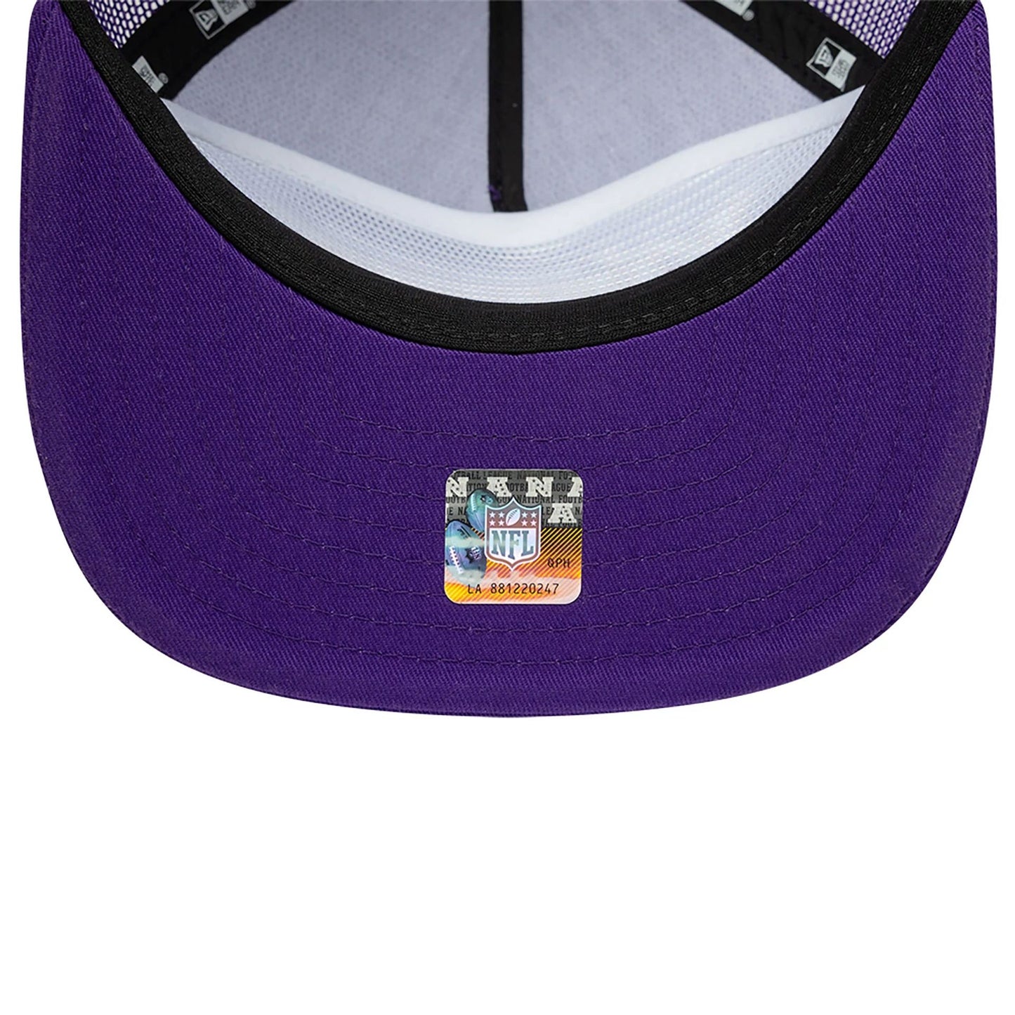 This is a Minnesota Vikings NFL International Series Games 2024 Purple Golfer Adjustable Cap 5