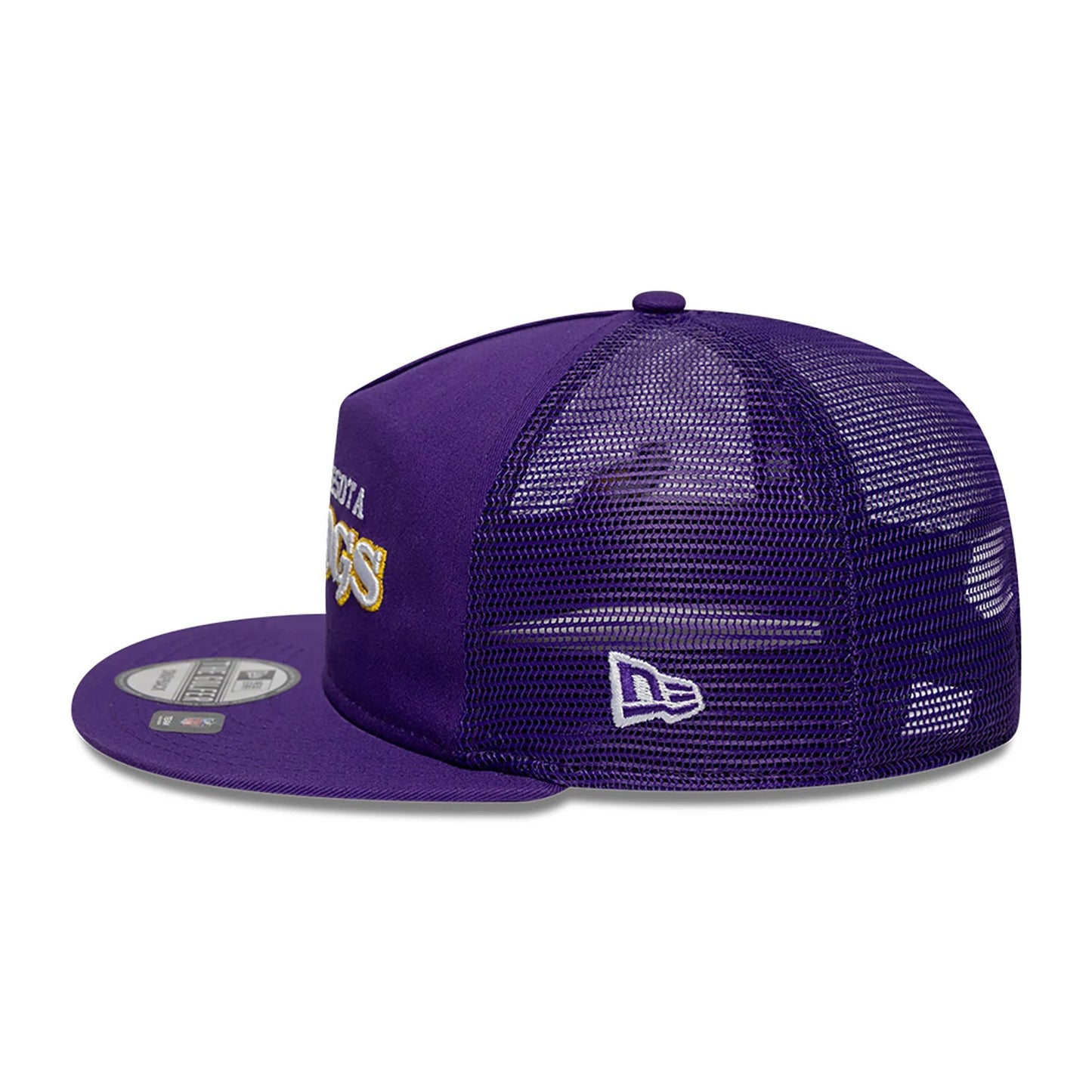 This is a Minnesota Vikings NFL International Series Games 2024 Purple Golfer Adjustable Cap 7