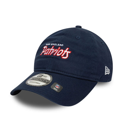 This is a New England Patriots NFL International Series Games 2024 Dark Blue 9TWENTY Adjustable Cap 5