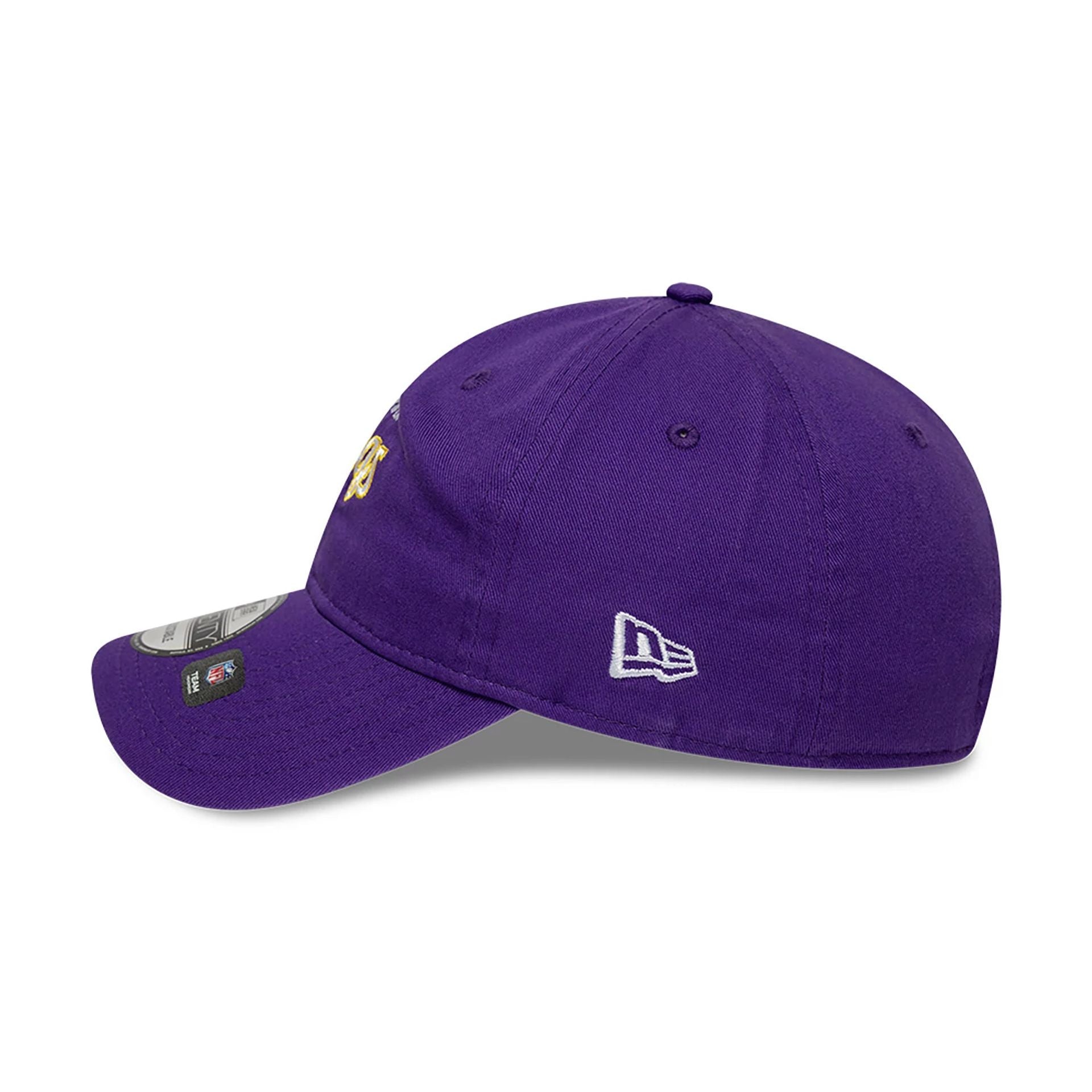 This is a Minnesota Vikings NFL International Series Games 2024 Purple 9TWENTY Adjustable Cap 7