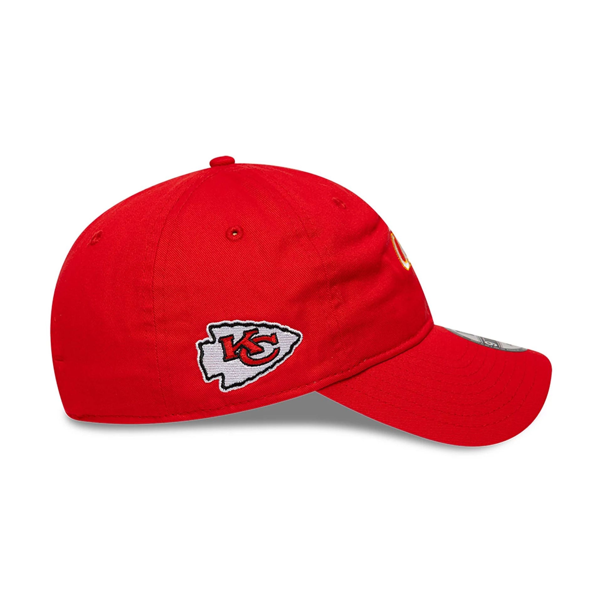 This is a Kansas City Chiefs NFL International Series Games 2024 Red 9TWENTY Adjustable Cap 6