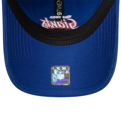 This is a New York Giants NFL International Series Games 2024 Blue 9TWENTY Adjustable Cap 4