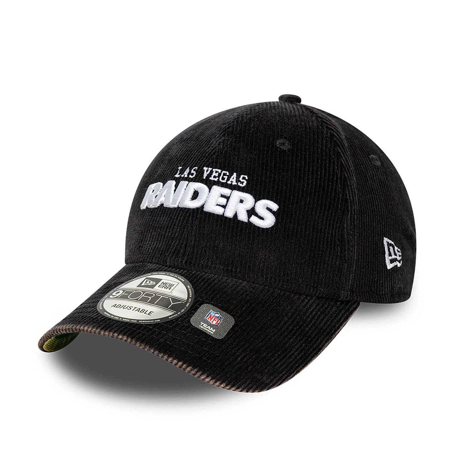 This is a Las Vegas Raiders NFL International Series Games 2024 Black 9FORTY Adjustable Cap 4