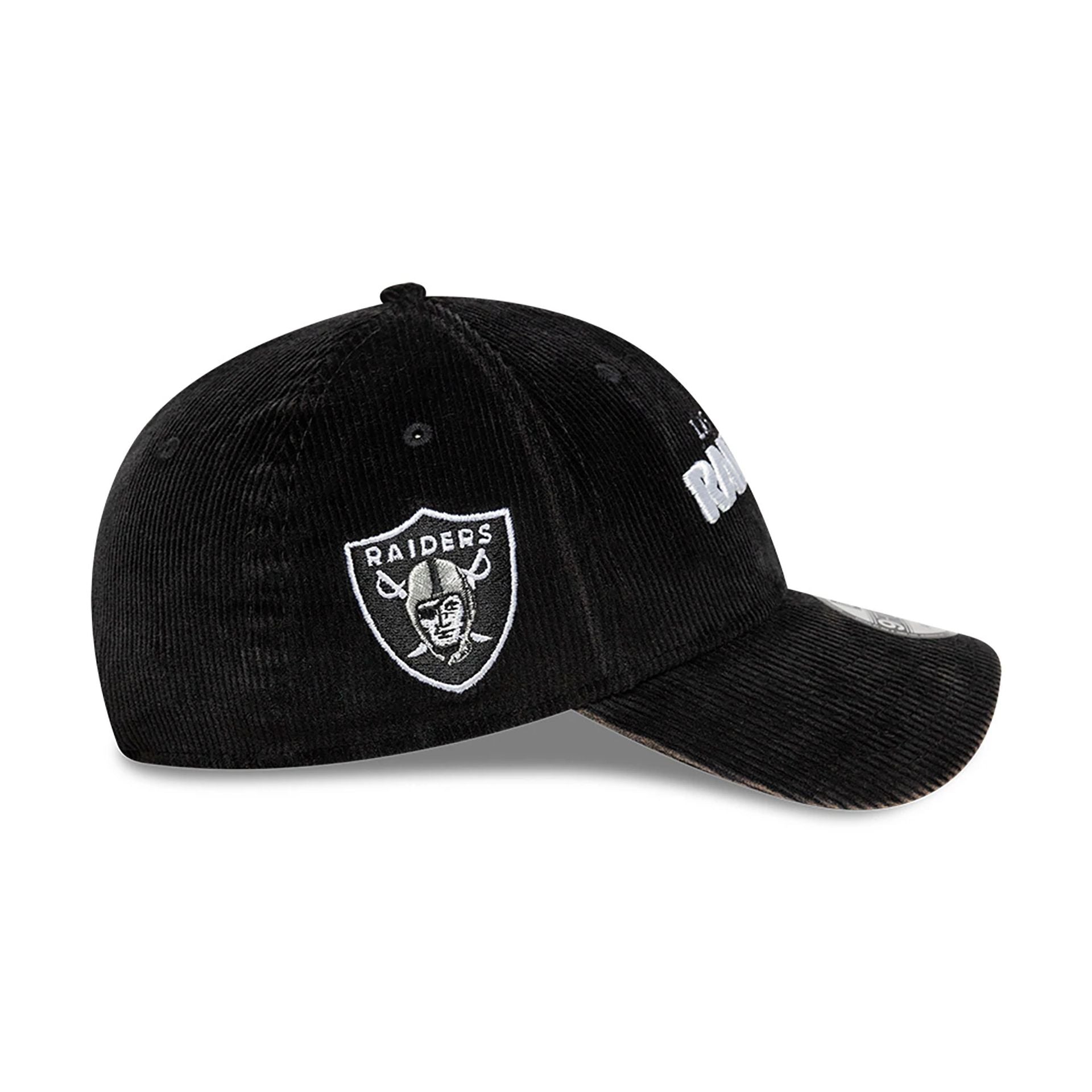 This is a Las Vegas Raiders NFL International Series Games 2024 Black 9FORTY Adjustable Cap 6