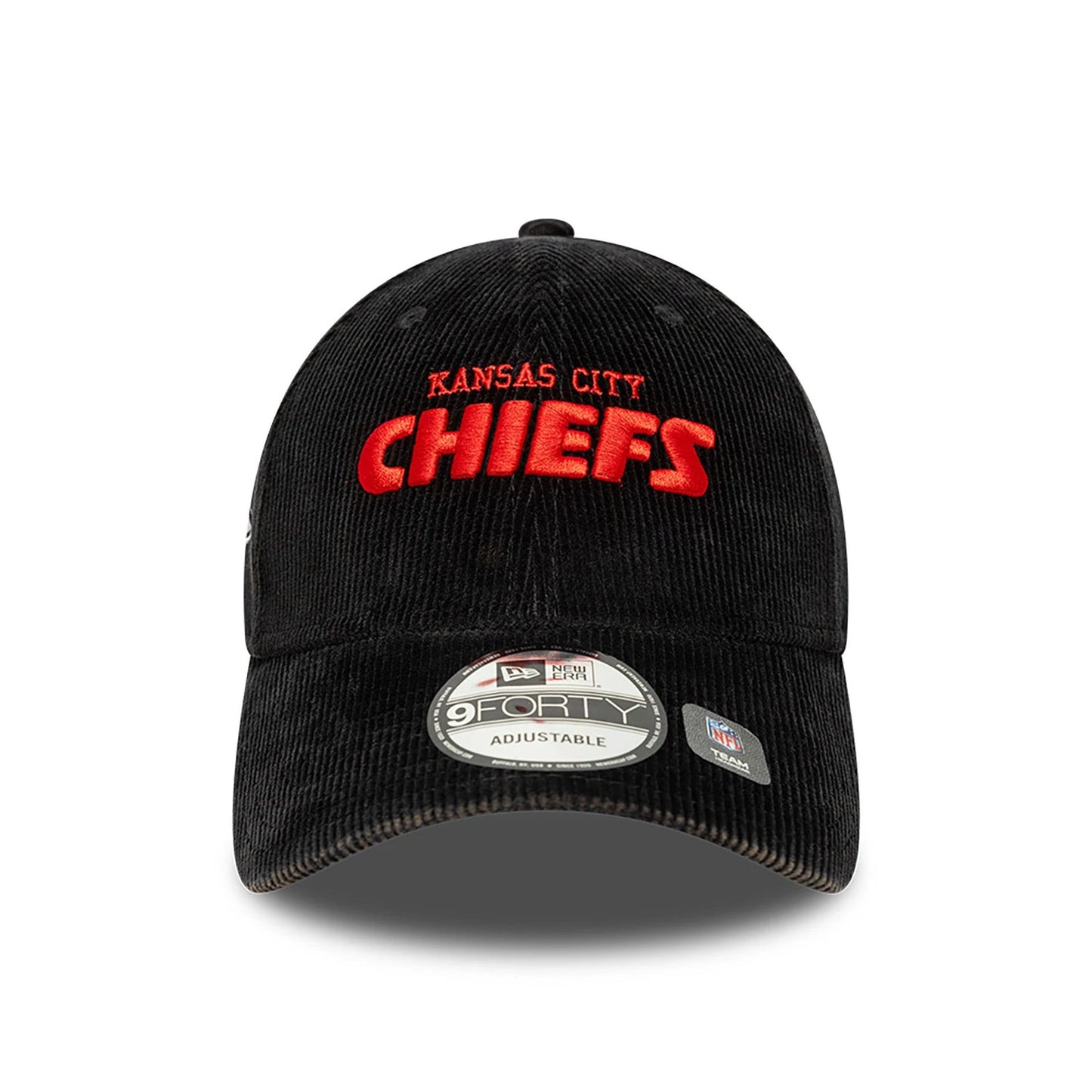 This is a Kansas City Chiefs NFL International Series Games 2024 Black 9FORTY Adjustable Cap 3