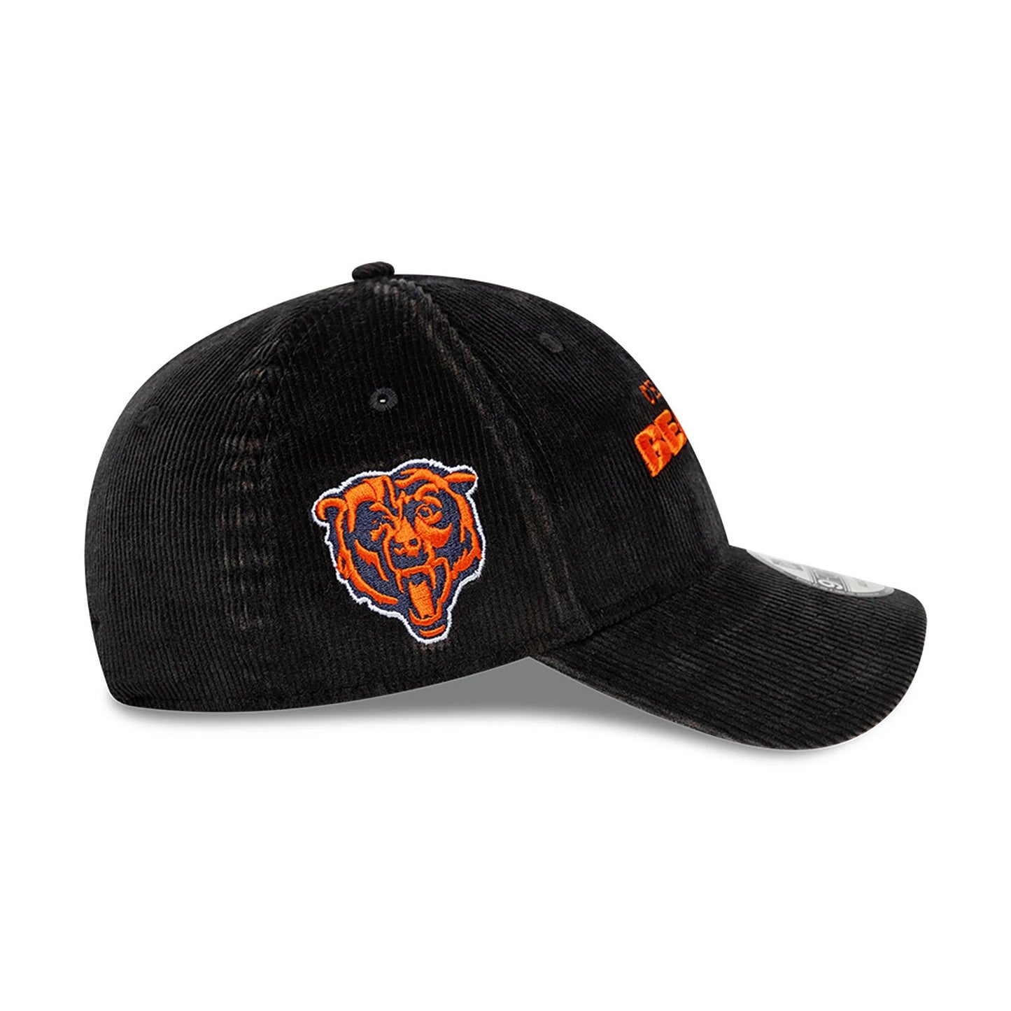 This is a Chicago Bears NFL International Series Games 2024 Black 9FORTY Adjustable Cap 6