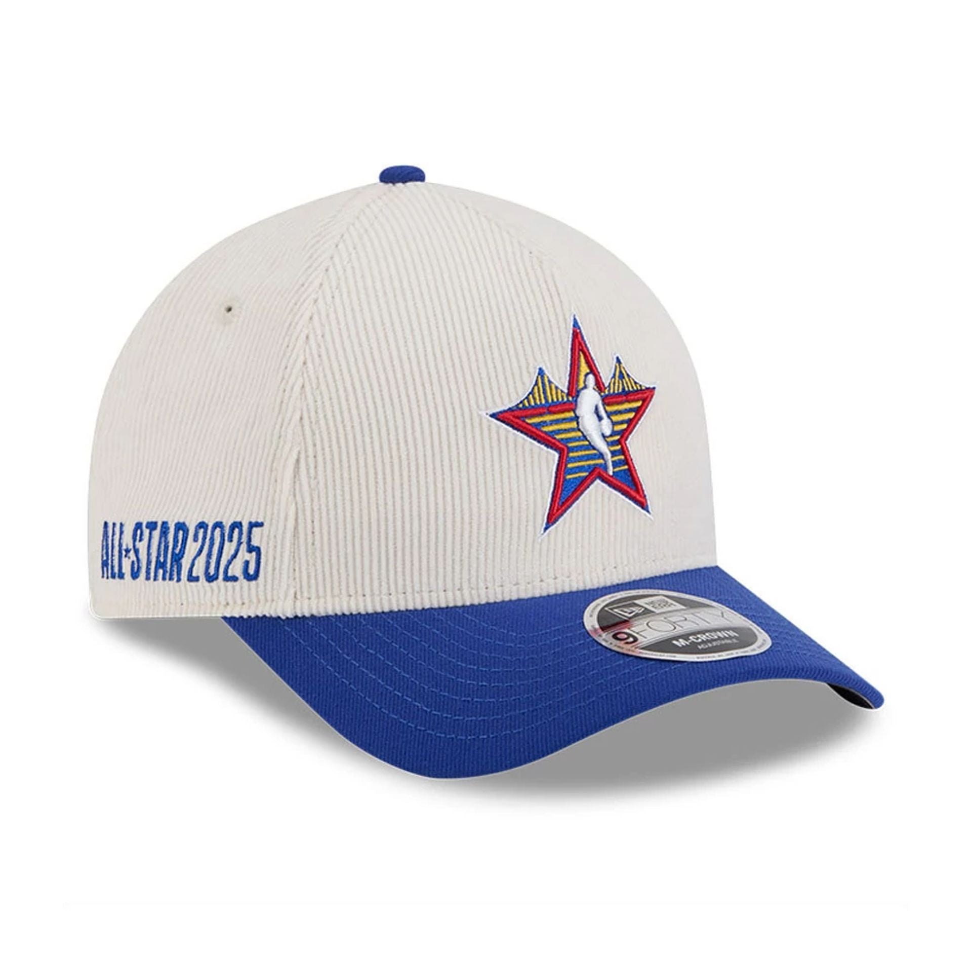 This is a NBA All Star Game 2025 Logo Cream 9FORTY M-Crown A-Frame Adjustable Cap 1