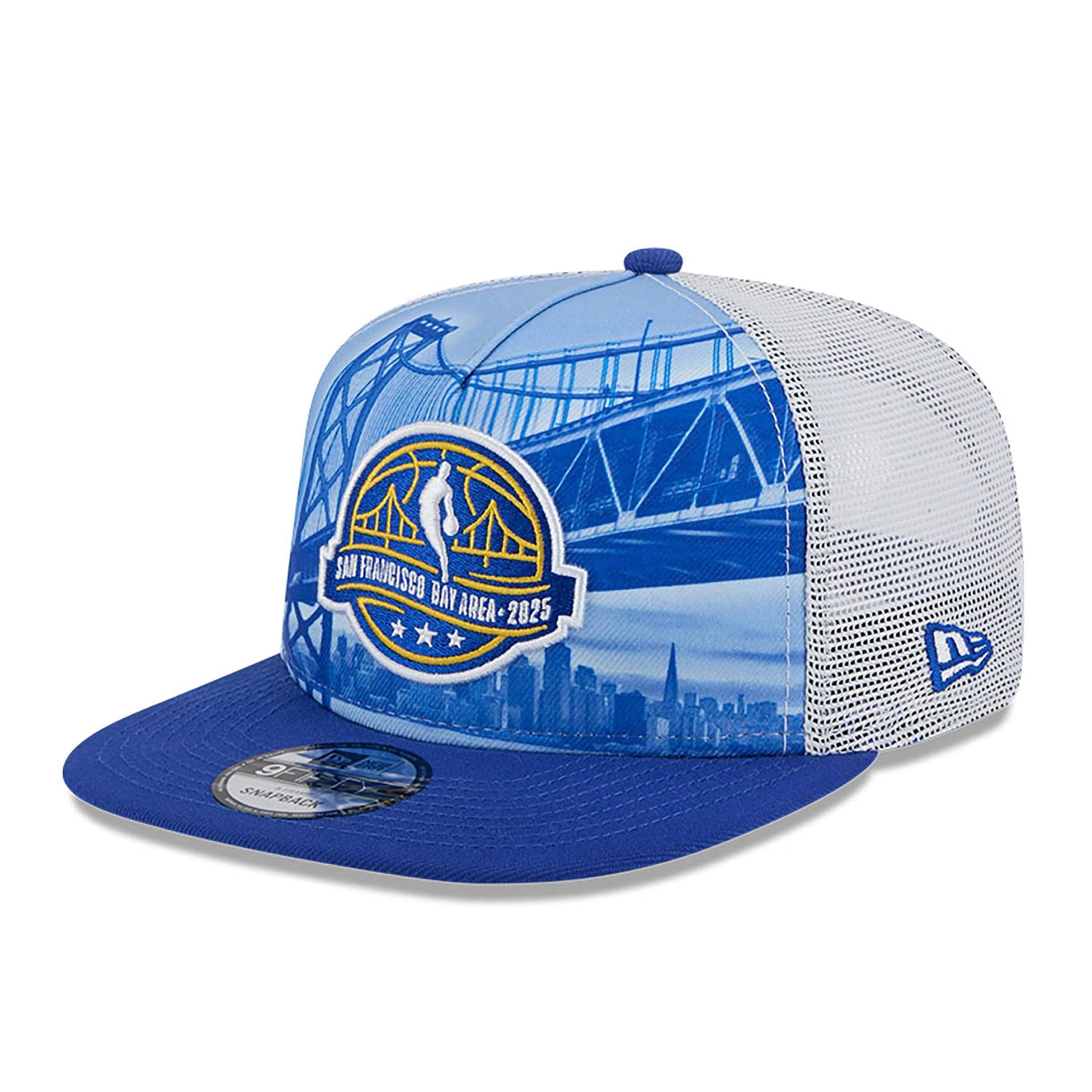 This is a NBA All Star Game 2025 Logo White 9FIFTY A-Frame Snapback Cap 1