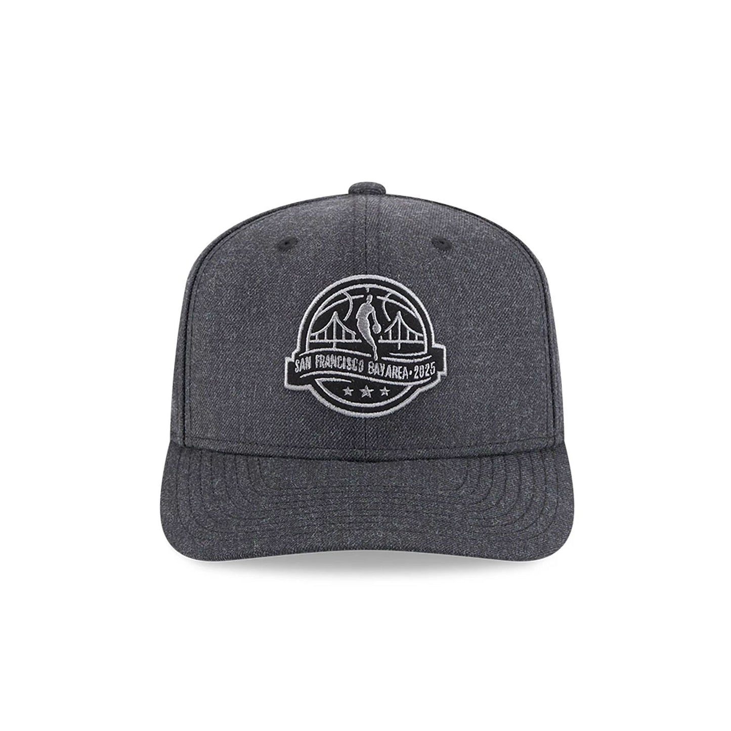 This is a NBA All Star Game 2025 Logo Grey 9SEVENTY Stretch Snap Adjustable Cap 2